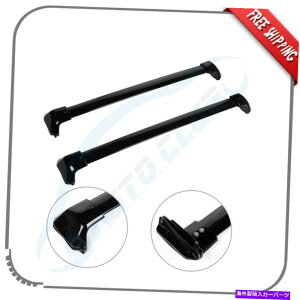 [tLA 2012-2016̃yAz_CRV CR-V[tbNNXo[וLA Pair For 2012-2016 Honda CRV CR-V Roof Rack Cross Bars Black Baggage Carrier