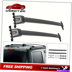 ���[�t�L�����A 2009-2015�̃g�b�v���[�t���b�N�N���X�o�[�N���X�o�[���Z�b�g Set 2 Top Roof Rack Cross Bar Crossbars For 2009-2015 Honda Pilot w/ Side Rail�y���s�A���i�z