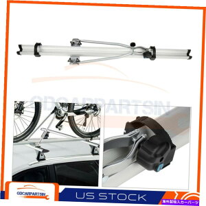 [tLA jo[ToCNLA[t}Eg\Ȏ]ԃbNTCNOz_[J[gbv Universal Bike Carrier Roof Mount Adjustable Bicycle Rack Cycling Holder Car Top