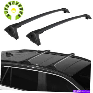 [tLA 2019-22g^RAV4[tbNNXo[ZbgוLATCh[ubN For 2019-22 Toyota RAV4 Roof Rack Cross Bar Set Luggage Carrier Side Rails Black