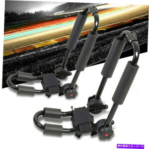 [tLA \Ȑ܂肽݃NXo[[t[}EgJbNJk[LAz_[bN Adjustable Fold-Up Cross Bar Roof Rails Mount Kayak Canoe Carrier Holder Rack