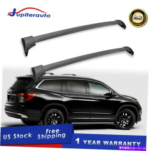 [tLA 18-20z_IfbZCA~jEubNJ[S3.5L V6̃yA[tbNNXo[ Pair Roof Rack Cross Bar For 18-20 Honda Odyssey Aluminum Black Cargo 3.5L V6