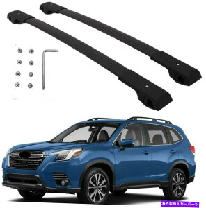 [tLA 2pubNXotHX^[2014-2022[tbN[NXo[וLA 2P black for Subaru Forester 2014-2022 Roof Rack Rail Cross bar luggage carrier