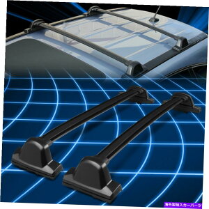 [tLA 07-11̃z_CR-VȐ̃X^CA~jE[tgbvbN[NXo[ For 07-11 Honda CR-V Curved Upward Style Aluminum Roof Top Rack Rail Cross Bars