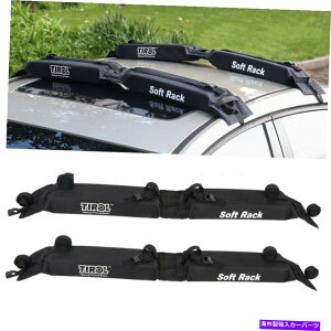 [tLA jo[Tpbhto[\tgJ[[tbNT[t{[h㗷sוLA Universal Padded Bar Soft Car Roof Rack Surfboard Rooftop Travel Luggage Carrier