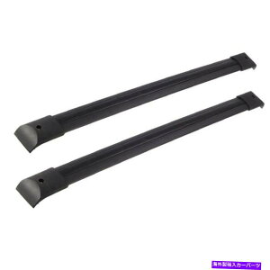 ルーフキャリア 1ペアトップルーフラッククロスバー荷物キャリアブラック2003-2008ホンダパイロット 1 Pair Top Roof Rack Cross Bar Luggage Carrier Black for 2003-2008 Honda Pilot