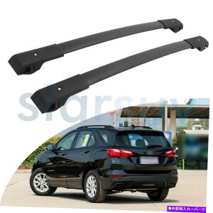 [tLA Chevrolet Equinox 2018-2022ubNNXo[̎ו[tbN[LA For Chevrolet Equinox 2018 - 2022 Black Cross Bar Baggage Roof Rack Rail Carrier