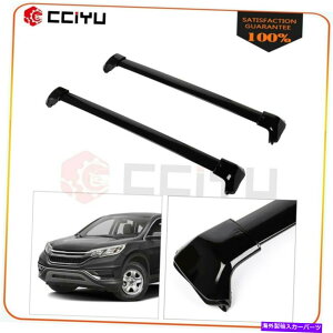 [tLA 2012-2016 Honda CRV CR-VubN[tgbv[bNNXo[LA2x 2x For 2012-2016 Honda CRV CR-V Black Roof Top Rail Rack Cross Bars Carrier