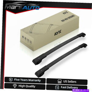 [tLA XotHX^[2014-18̂߂̃ubNNXo[̎ו[tbN[LAyA Pair Black Cross Bar Baggage Roof Rack Rail Carrier For Subaru Forester 2014-18
