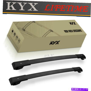 [tLA Subaru Forester 2014-2018NXo[ו[tbN[LAubNKyx KYX For Subaru Forester 2014-2018 Cross Bar Baggage Roof Rack Rail Carrier Black