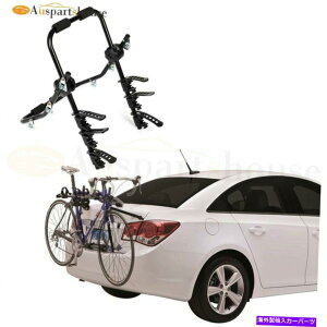 [tLA 3oCNgN}Eg]ԃLAbNSUVԂ̃nb`obNAz_[ 3 Bike Trunk Mount Bicycle Carrier Rack Hatchback Rear Holder for SUV Car