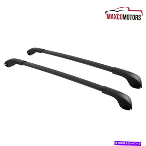 [tLA ubNNXo[2014-2018XotHX^[A~jEJ[[tgbvJ[SbNɓK܂ Black Cross Bars Fits 2014-2018 Subaru Forester Aluminum Car Roof Top Cargo Rack