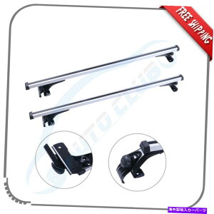 [tLA 48 "\2o[jo[TgbvNXo[[tbNNXo[Vo[USXgbN 48" Adjustable 2-Bar Universal Top Cross Bar Roof Rack Cross Bar Silver US Stock