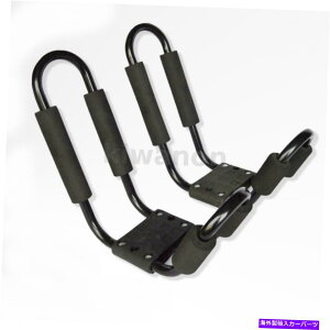 [tLA 1yA̓S̃gbv[tbNNXo[XL[T[tJbNʗp 1 Pair Iron Top Roof Rack Cross Bar Cargo Carrier for Ski Surf Kayak Can