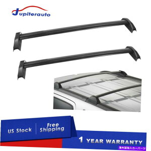 [tLA 02-06z_CRV CR-V 2.4L̃ubN2x[tbNݕווLANXo[NXo[ Black 2x Roof Rack Cargo Luggage Carrier Crossbars For 02-06 Honda CRV CR-V 2.4L