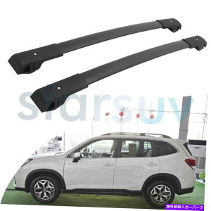 [tLA XotHX^[2019-2022ubNNXo[̎ו[tbN[LA For Subaru Forester 2019-2022 Black Cross Bar Baggage Roof Rack Rail Carrier