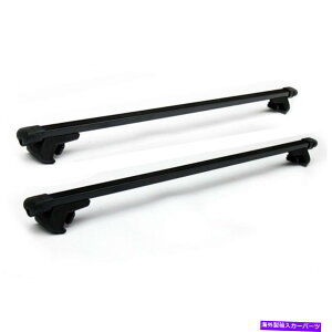 ���[�t�L�����A 48 ���j�o�[�T���J�[�g�b�v���[�t���b�NCors 48 Universal Car Top Roof Rack Corss Bar Luggage Cargo Carrier Black w/ Lock�y���s�A���i�z
