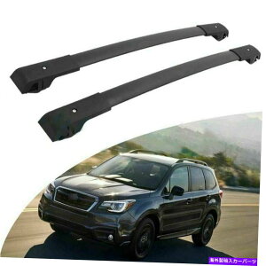 [tLA 2014-2018 Subaru Forester Aluminium Black Car Roof Roof Top Cross BarݕbN Fits 2014-2018 Subaru Forester Aluminum Black Car Roof Top Cross Bar Cargo Rack