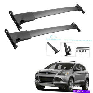 [tLA yAA~jEK[gbv[tbNNXo[2014-2019tH[hGXP[vZ Pair Aluminium Luggager Top Roof Rack Crossbars For 2014-2019 Ford Escape SEL