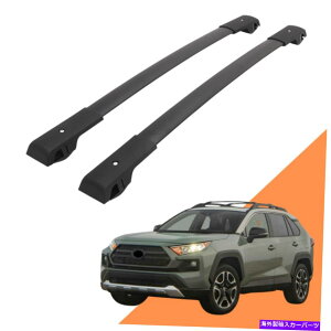 ���[�t�L�����A �g���^RAV4�A�h�x���`���[2019-2022�i���j�ɓK�������[�t���b�N�T�C�h���[���N���X�o�[ Roof Rack Side Rails Cross Bars Fit for Toyota Rav4 Adventure 2019-2022 (black)�y���s�A���i�z