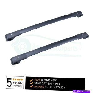 [tLA č̊̓XoECvbTXVNXgbNubNgbv[tbNNXo[2PCSɓK܂ Us Stock Fits Subaru Impreza & XV Crosstrek Black Top Roof Rack Cross Bar 2pcs
