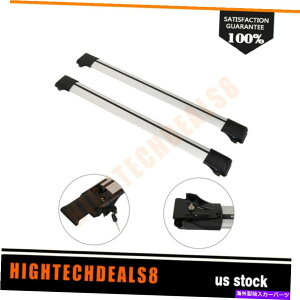 [tLA 2013-2018̃Vo[[tbNNXo[LA Silver Roof Rack Cross Bar Carrier For 2013-2018 Toyota RAV4 Aluminum Rails Bar