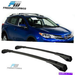 [tLA 13-18̃g^RAV4 XA40A~jE[tgbv\bNNXo[ubN For 13-18 Toyota RAV4 XA40 Aluminum Roof Top Adjustable Rack Cross Bar Black