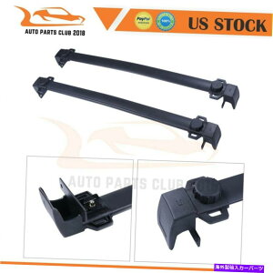 [tLA 2007-2017̃gbvW[vpgIbgJ[ubN[tbNNXo[ubNA~jE Top For 2007-2017 Jeep Patriot Car Black Roof Rack Cross Bar Black Aluminum