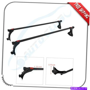 ���[�t�L�����A �g�b�v2x�N���X�o�[�����\���[�t���b�N�ו��L�����A�t���ו��`���l��US�X�g�b�N Top 2x Cross Bar Adjustable Roof Rack Luggage Carrier w/ Water Channel US Stock�y���s�A���i�z