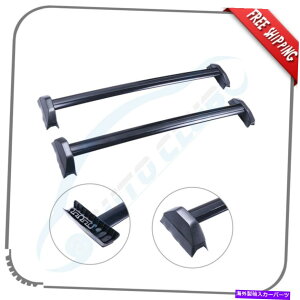 [tLA 2002N2006Ñz_CRV[tbNNXo[ubN2o[A~jEו For 2002-2006 Honda CRV Roof Rack Cross Bars Black 2-Bar Aluminum Luggage