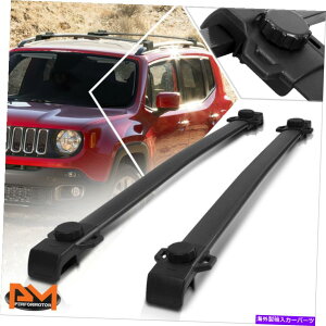 [tLA 15-19̂߂̃W[vlQ[hOEX^CA~jE[tbNNXo[ו[ubN For 15-19 Jeep Renegade OE Style Aluminum Roof Rack Crossbar Baggage Rail Black