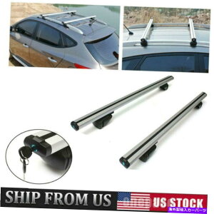 [tLA 48 "jo[TJ[gbvו[tbNNXo[LA\ȃt[WLOCK 48" Universal Car Top Luggage Roof Rack Cross Bar Carrier Adjustable Frame wlock