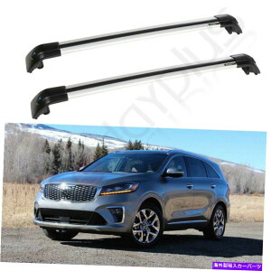 [tLA Kia Sorento 2015-2020ווLANXo[ubNyÃ[tbN Roof Rack For KIA Sorento 2015-2020 Baggage Luggage Carrier Cross Bar Black Pair