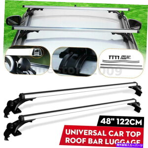 [tLA 48 ''jo[TJ[I[ggbv[tbNNX`[uo[ݕוL[ 48'' Universal Car Auto Top Roof Rack Cross Tube Bars Cargo Luggage Carrie