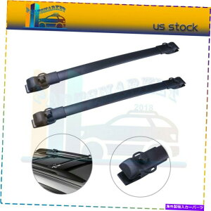 [tLA 11-20g^VGiubNA~jE2pcs̃[tbNNXo[וݕ Roof Rack Cross Bar Luggage cargo For 11-20 Toyota Sienna Black Aluminum 2pcs