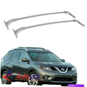 ルーフキャリア 2xトップルーフラッククロスバーキャリア14-19日産ROGUE 2.0 2.5 W/ルーフレール 2x Top Roof Rack Cross Bar Carrier For 14-19 Nissan Rogue 2.0 2.5 w/ Roof Rails