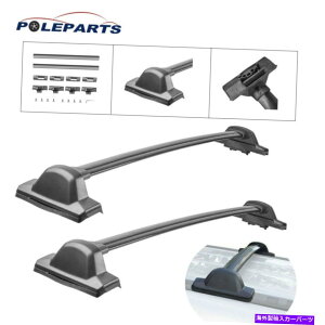 [tLA 2xNXo[gbv[tbNubNA~jEוLA07-11z_CRVp 2X Cross Bars Top Roof Rack Black Aluminum Luggage Carrier For 07-11 Honda CRV