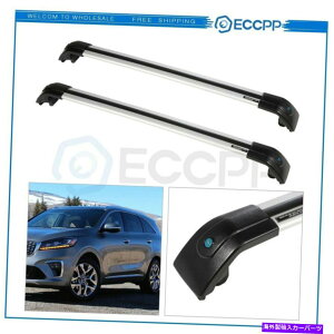 [tLA Kia Sorento 2015-2019ווNXo[ubN̐Vgbv[tbN New Top Roof Rack For KIA Sorento 2015-2019 Baggage Luggage Cross Bar BLack