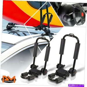[tLA \ȃpE_[R[eBOJo[NXo[[tbNJbN/Jk[/T[t{[hLA Adjustable Powdercoated J-Bar Cross Bar Roof Rack Kayak/Canoe/Surfboard Carrier