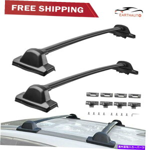 [tLA 2̃[tbNNXo[tBbg2007-2011z_CRVubN150|h̕חe Set of 2 Roof Rack Cross Bars Fit 2007-2011 Honda CRV Black 150lbs Load Capacity