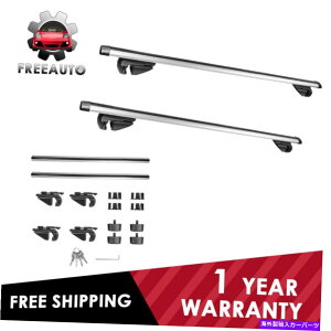 [tLA yAgbvXCo[[tbNNXNXo[قƂǂ̎Ԃ̃TCh[}bNX48 '' Pair Top Sliver Roof Rack Cross Bar For Most Cars w/ Raised Side Rails Max 48''