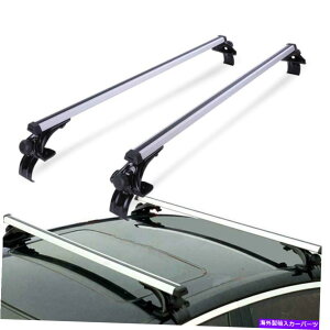 [tLA 50 "jo[Tgbv[tbNNXo[NXo[וLAA~jEVo[ 50" Universal Top Roof Rack Cross Bars Crossbar Luggage Carrier Aluminum Silver