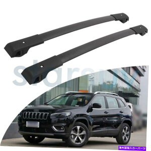 [tLA W[v`FL[2014-2022ubNNXo[̎ו[tbN[ו For Jeep Cherokee 2014-2022 Black Cross Bar Baggage Roof Rack Rail Luggage