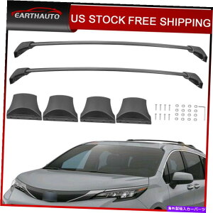 ���[�t�L�����A 2018-20�̃y�A���[�t���b�N�N���X�o�[�z���_�I�f�b�Z�C�A���~�j�E���u���b�N�J�[�S3.5L V6 Pair Roof Rack Cross Bar For 2018-20 Honda Odyssey Aluminum Black Cargo 3.5L V6�y���s�A���i�z