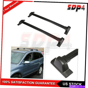 [tLA 2PCStBbgz_CRV 2007-2011[tbN[NXo[ubN[NXo[USA 2Pcs Fits Honda CRV 2007-2011 Roof Rack Rails Cross Bar Black Rails Crossbar USA