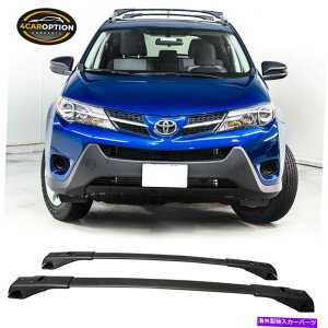 [tLA 13-18g^RAV4 XA40gbvNXo[[tbNhubN Fits 13-18 Toyota RAV4 XA40 Top Cross Bar Roof Rack Unpainted Black