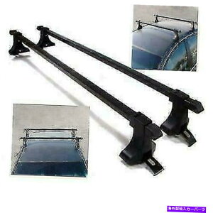 [tLA jo[TJ[SUVSgbv[tbNNXo[54 "וLAA~jEubN Universal Car SUVs Top Roof Rack Cross Bar 54" Luggage Carrier Aluminum Black