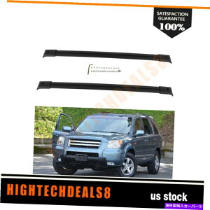 ���[�t�L�����A �u���b�N�t�B�b�g2003-2008�z���_�p�C���b�g���[�v���b�N�N���X�o�[���[���A���~�j�E���N���X�o�[USA Black Fits 2003-2008 Honda Pilot Roof Rack Cross Bar Rails Aluminum Crossbar USA�y���s�A���i