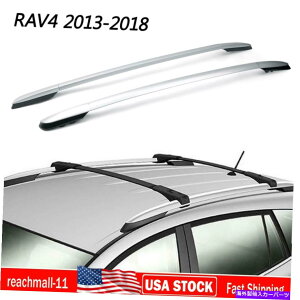 [tLA 2013-2018̃gbv[tbNTCh[o[g^RAV4A~jEHSIL ZZ Top Roof Rack Side Rails Bar For 2013-2018 Toyota RAV4 Aluminum Factory SIL ZZ