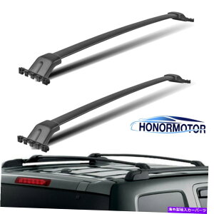 ルーフキャリア 09-15のトップキャリアクロスバールーフラック2PC 2Pcs Top Carrier Crossbar Roof Rack For 09-15 Honda Pilot w/Factory Side Rail